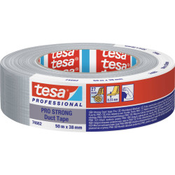 tesa 66462-00004-00 Duct Tape Pro-Strong grey 50m x 38mm repair adhesive tape