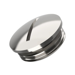 Zaślepka do dławnic kablowych M16 Mosiądz platerowany niklem Lapp średnica otworu 18mm Gwintowany