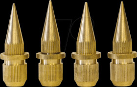 204606 Spikes/absorbers, four-pack, brass