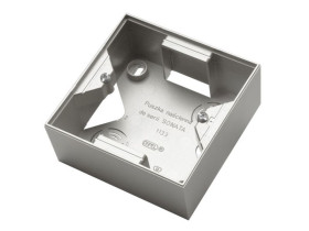 SONATA Puszka naścienna do serii pojedynczej srebro mat PNP-1R/38 OSPEL