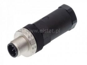 Złącze proste męskie, 5P skręcane CONEC