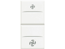 AXOLUTE Wyłącznik 1-0-2 wentylatora 1 modułowy AXIAL biały HD4027VMC LEGRAND