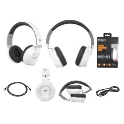 Słuchawki bluetooth nauszne LTC MIZZO białe / LxBT1000