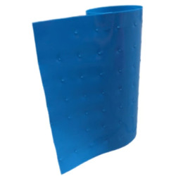 Folia kablowa ostrzegawcza perforowana z napisem niebieska TO 30/0,50 68475 /100m/