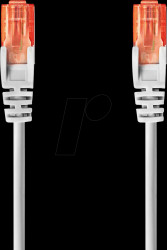 CCGL85200GY025 Patch cable, Cat.6, U/UTP, 0.25 m, gray