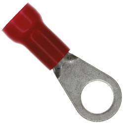 Zacisk oczkowy rozmiar przewodu 10.5mm² Ø , M10 (3/8) izolowany średnica wew 9.91mm Czerwony TE Connectivity