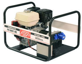 Agregat prądotwórczy 1-fazowy synchron 5,6kW 24,3A IP23 Honda GX390 auto reg nap (AVR) rozr + aku wyciszony FH 6001 RCE