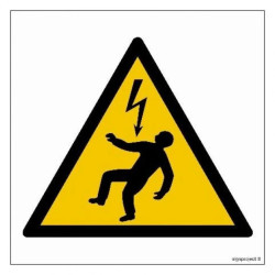 ZNAK - GE015 Napięcie krokowe 10 x 10 cm FN - Folia samoprzylepna