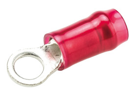 Zacisk oczkowy rozmiar przewodu 1.65mm² Ø , M3.5 izolowany średnica wew 3.68mm Czerwony TE Connectivity