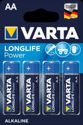 04906 101 404 VARTA Longlife Power alkaline battery, mignon LR6, pack of 4