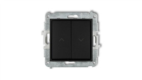 Icon Mechanizm Łącznika Zwiernego Żaluzjowego Czarny Mat 12Iwp-8