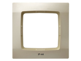 KARO Ramka 1 pojedyncza do wyłączników IP44 ecru perłowy RH-1S/42 OSPEL