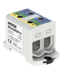 Złączka OTL-PEN95 żółto-zielony,niebieski 2xAl/Cu 6-95mm² 1000V AC / 1500V DC Zacisk uniwersalny do instalacji TN-C-S MAA2095P10