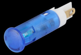 QS81XXB24 Indicator LED, 24 V DC, 8 mm, FASTON, blue