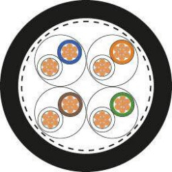 LAPP 2170453/100 Przewód sieciowy ETHERLINE® ROBUST czarny 100 m