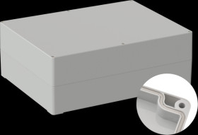 Industrial housing, 300 x 230 x 110 mm, IP65, light gray