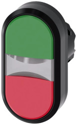 Przycisk podwójny 22mm tworzywo zielony/czerwony przyciski płaskie z samopowrotem SIRIUS ACT 3SU1000-3AB42-0AA0