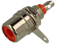 GCINCH-CR Gniazdo RCA (cinch) chassis - czerwone