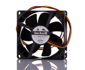 Wentylator osiowy 12 V DC DC 80 x 80 x 25mm 600mW 39.6m³/h 16dB 50mA