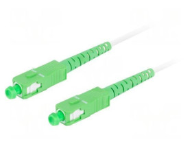 FO-SASASS31-0250WH Patch cord światłowodowy SC/APC,z obu stron 25m LSZH biały