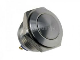 Przycisk chwilowy 16mm wypukły metal 36V