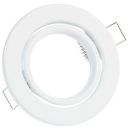 Oprawa Podtynkowa Ruchoma Okrągła AURELI Biała Blacha MR16 GU10