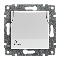 VENA Gniazdo bryzgoszczelne poj z przesł torów pr Schuko bez ramki 2P+Z 16A 250V 510242