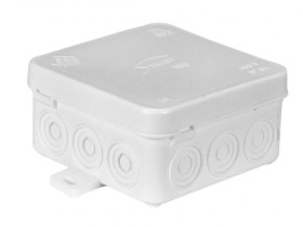 Puszka n/t hermetyczna z dławicą zintegrowaną 75x75x39mm IP54 biała N5 83005006