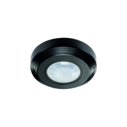 Czujnik ruchu PIR natynkowy IP20 360 st. 300W zasięg 6m czarny w całości CP-6C