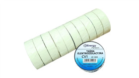Taśma Elektroizolacyjna Pcw (Zestaw 10 Rolek 19Mm X 20M X 0.13Mm) Biała -...