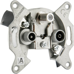 Schwaiger DSE950531 Antenna socket TV SAT FM Surface-mount Single Sockets nan