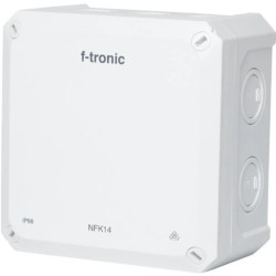 Puszka instalacyjna natynkowa NFK14 140x140x81mm bezhalogenowa hermetyczna IP66 biała NEPTUN Compact F-TRONIC