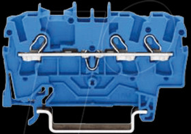 2002-1304 3-conductor feed-through terminal, 24 A 0.25 - 2.5 mm² blue