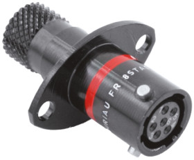 Złącze wielostykowe przemysłowe 6-pinowe, panelowe Gniazdo Souriau Sunbank by Eaton