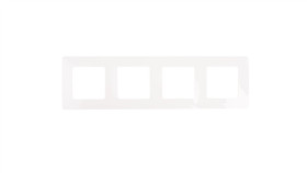 Niloe Ramka Poczwórna Biała 665004