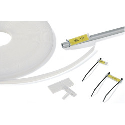 Cable label holder, (L x B) 35 x 7 mm, PE, for label, 525-07353, package with 50 pieces
