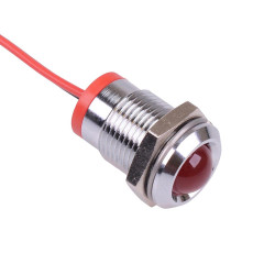 Q14P7CXXR12-X0012 Red Prominent 14mm 12VDC LED Panel Indicator APEM