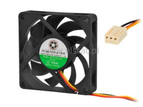 Went. 12V łoż. ślizg. 70x70x15 3-przewody