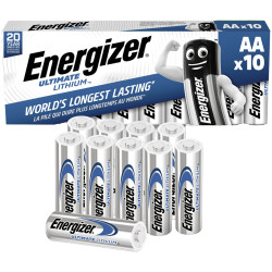 Energizer E301535501 Ultimate FR6 AA Battery Lithium 3000 mAh 1.5V 10 pc(s)