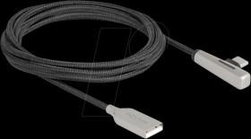 80767 Sync &amp; charge cable, USB-A &gt; C angled, 60 W, 2.0 m