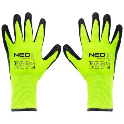 Rękawice robocze ocieplane, nylon powlekany lateksem, 4142X, rozmiar 9 97-613-9