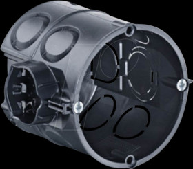 1556-04 Flush-fitted device connection box, with device screws