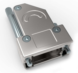 Osłona tylna D-Sub 9, 15 -pinowe Cynk odlewany Kątowy TE Connectivity E