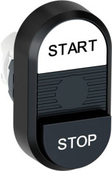 ABB 1SFA611148R1102 MPD19-11G Przycisk podwójny czarny/biały 1 szt.