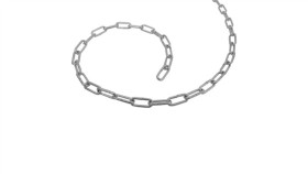 1M Łańcuch Gospodarczy Krótkie Ogniwo Stal Ocynkowana Krótkoogniwowy...