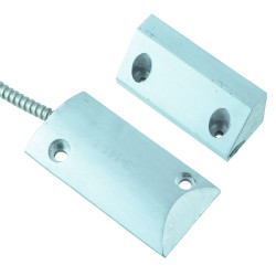 Aluminium Proximity Switch & Magnet Set with Armoured Cable - MCS-141-1AR