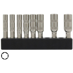 Donau MBS66 Bit Set 8-Piece 5/32&quot; Mini Nut Spanner Precise Tools