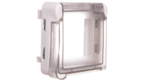 Plexo55 Adapter M45 Antybakteryjny Z Klapką Biały 070725