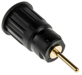 Gniazdo bananowe Żeński Wciskana typ Gniazdo bananowe Czarny 24A Staubli rozmiar 4 mm