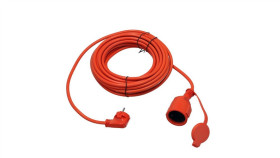 Przedłużacz Ogrodowy Pomarańczowy 10M (3X1,5Mm) Ip44, Gniazdo Schuko Horoz...